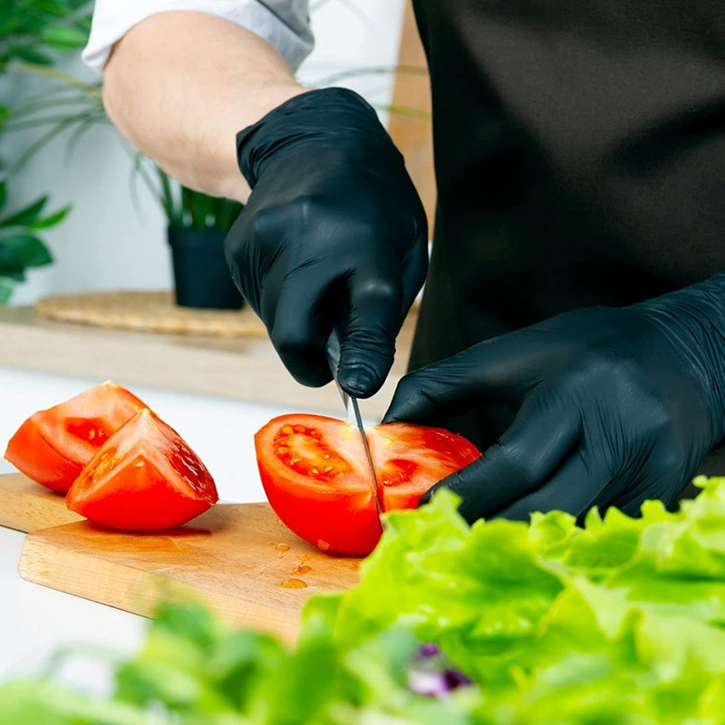 10Gb nitrila vienreizlietojamie cimdi Ūdensnecaurlaidīgi pulveri bez lateksa cimdi mājsaimniecības virtuvei laboratorijas tīrīšanas cimdi Sākums