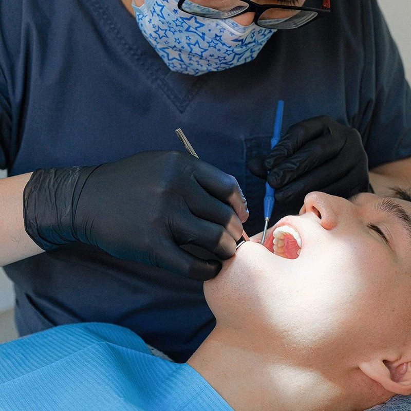 10Gb nitrila vienreizlietojamie cimdi Ūdensnecaurlaidīgi pulveri bez lateksa cimdi mājsaimniecības virtuvei laboratorijas tīrīšanas cimdi Sākums