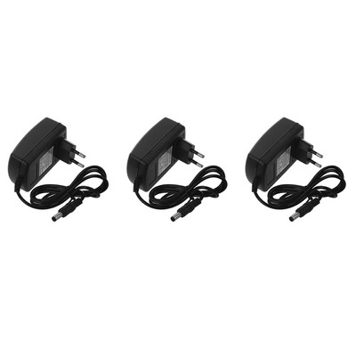 3X DC 24V 1A променливотоков адаптер Захранване за LED лентова светлина Камера за видеонаблюдение 2,1 mm X 5,5 mm EU