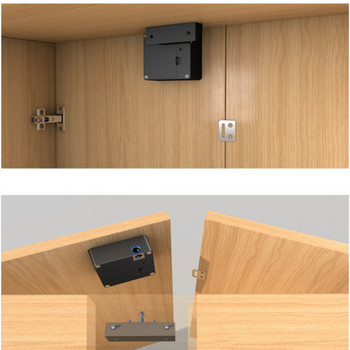 Έξυπνη ξύλινη κλειδαριά πόρτας χωρίς κλειδί Αόρατη ηλεκτρονική κλειδαριά Κάρτα IC TTlock App Ξεκλείδωμα Ντουλάπα Έπιπλα Συρτάρι Έξυπνες κλειδαριές