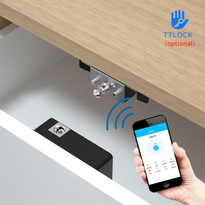 Smart Wood Door Lock Keyless Invisible Electronic Lock IC Card TTlock App Unlock Cabinet Locker Furniture Drawer Smart Locks
