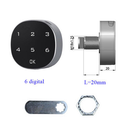 Beraktė jutiklinė klaviatūra Slaptažodžių spintelės stalčių užraktas Skaitmeninė elektrinė spintelė