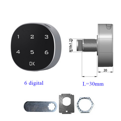 Beraktė jutiklinė klaviatūra Slaptažodžių spintelės stalčių užraktas Skaitmeninė elektrinė spintelė