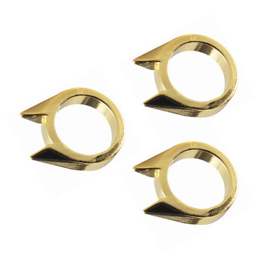 Tool Protect knukle Women Lady Self defense Protect Combat Outdoor 3 части Оръжие Безименен пръст Survival Safety Fight EDC Gear