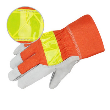Маркови удароустойчиви работни ръкавици Меки микрофибърни зимни топли дебели ръкавици против удар Защитни неутрални оранжеви ръкавици