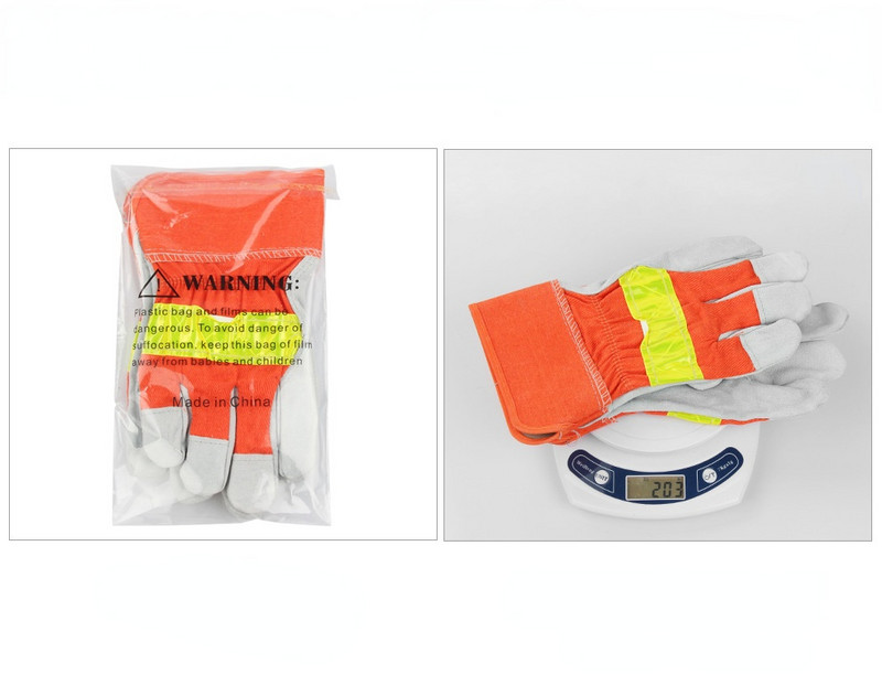 Zīmols Triecienizturīgi darba cimdi Mīksts Mikrošķiedras Ziemas Silts Biezs Pret triecienu Cimdi Drošība Neitrāls Oranžs Cimdiņš