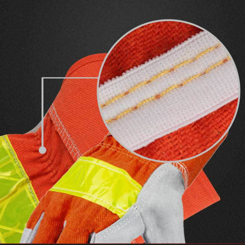 Zīmols Triecienizturīgi darba cimdi Mīksts Mikrošķiedras Ziemas Silts Biezs Pret triecienu Cimdi Drošība Neitrāls Oranžs Cimdiņš