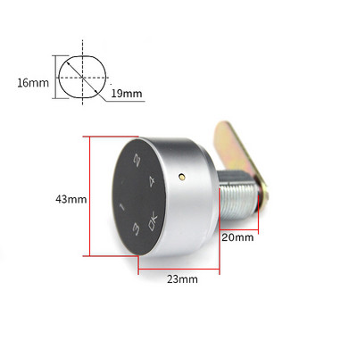 Skaitmeninis elektroninis kodinis užraktas, jutiklinio ekrano slaptažodžio užraktas, skirtas spintelės pašto dėžutės failams, saunos stalčiams, mokyklos spintelėms, kurias lengva įdiegti
