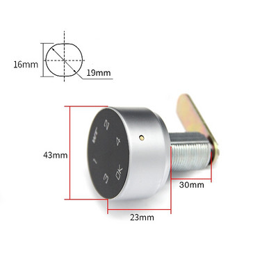 Skaitmeninis elektroninis kodinis užraktas, jutiklinio ekrano slaptažodžio užraktas, skirtas spintelės pašto dėžutės failams, saunos stalčiams, mokyklos spintelėms, kurias lengva įdiegti