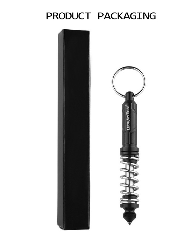 Új T-6 rugós taktikai toll Volfrámacél önvédelmi toll Tactical Survival toll Többfunkciós üvegtörő Biztonsági védelem