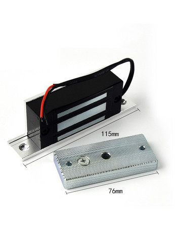 Електромагнитна брава 60KG Магнитна брава за контрол на достъпа, подходяща за дървена врата/стъклена врата/метална врата