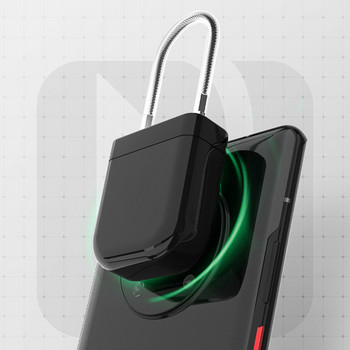 NFC Έξυπνο λουκέτο χωρίς μπαταρίες χωρίς φόρτιση Θήκη αποσκευών Αντικλεπτικό ντουλάπι ασφαλείας Κλειδαριά πόρτας Οικιακή εξωτερική χρήση σε εσωτερικούς χώρους