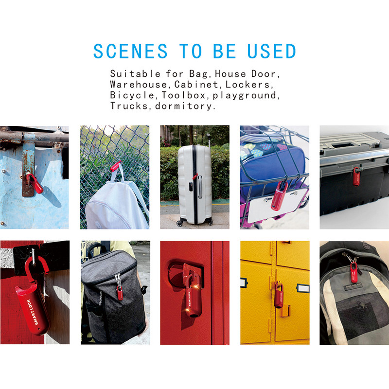 Мини катинар с пръстови отпечатъци Smart Touch Fingerprint Door Lock USB Keyless Anti Theft Lock For Travel Case Drawer Cabinet Lock