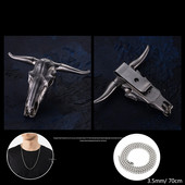 Taktiskā jostas sprādzes kulons pašaizsardzības pirkstiem dūres jostasvietas atslēgas ķēdes kulons nerūsējošā tērauda buļļa galvas ornaments jostas sprādze