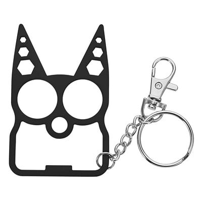 Nerūsējošā tērauda pašaizsardzības daudzrīku atslēgu piekariņš pudeļu attaisāmais skrūvgriezis āra kempinga aprīkojuma izdzīvošanas komplekts atslēgu piekariņš