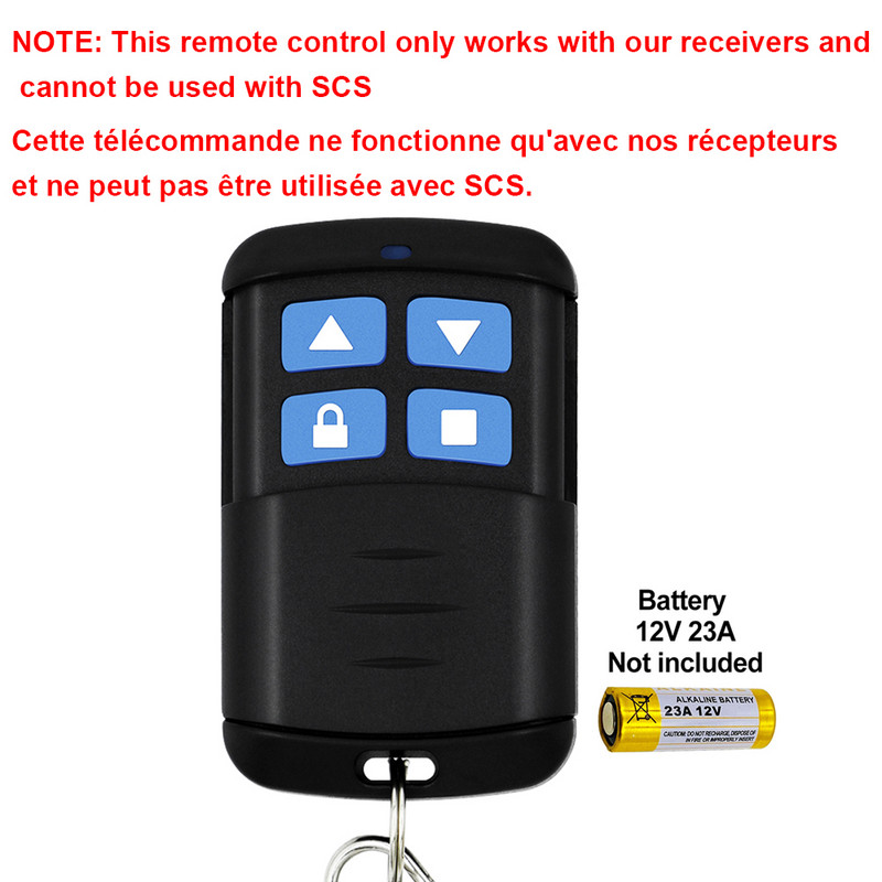 SCS SENTINEL vadības vārtu garāžas durvju uztvērējs 12V 24V 2CH 433MHz tālvadības pults raidītājs vārtu atvērējs universālais uztvērējs 433