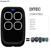 Klonēt Ditec GOL4 BIXLG4 BIXLP2 BIXLS2 ritošā koda GOL4C fiksētā koda tālvadības pults DITEC garāžas durvju atvērējs 433,92 Mhz