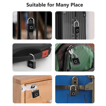 KERUI Αδιάβροχη κλειδαριά πόρτας USB 0.2 Sec Loc Anti Theft Loc για έξυπνο ξεκλείδωμα δακτυλικών αποτυπωμάτων μοτοσικλέτας χωρίς κλειδί