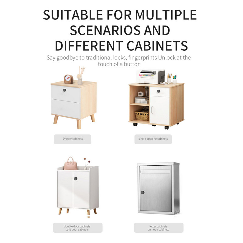 Stalčių išmaniosios elektroninės pirštų atspaudų spynos Apsauginė spintelė Spintelė pirštų atspaudų užraktas Baldų biometriniai duomenys Išmanusis durų užraktas