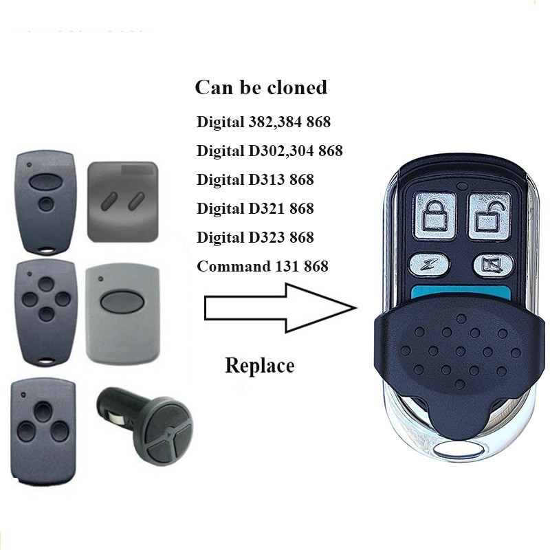 Hormann Marantec 868mhz garāžas durvju tālvadības pults HSE4 HS4 HSM2 HSM4 HSE2 868 vārtu atvērējs Digital D302 382 BERNER BHS121 BDS120