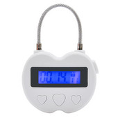 Išmanusis laiko užraktas LCD daugiafunkcinis laiko valdymo Kelioninis elektroninis laikmatis Neperšlampamas USB įkraunamas laikinas laikmačio pakabinamas spyna