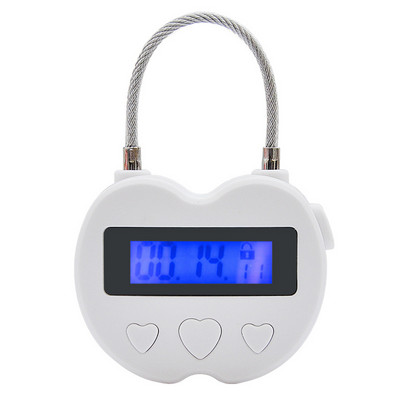 Išmanusis laiko užraktas LCD daugiafunkcinis laiko valdymo Kelioninis elektroninis laikmatis Neperšlampamas USB įkraunamas laikinas laikmačio pakabinamas spyna