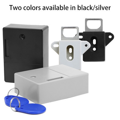 Neredzams sensors RFID slēptā drošības skapja slēdzene Brīvi atverams viedās IC kartes sensora skapītis Garderobes apavu skapja atvilktnes durvju slēdzene