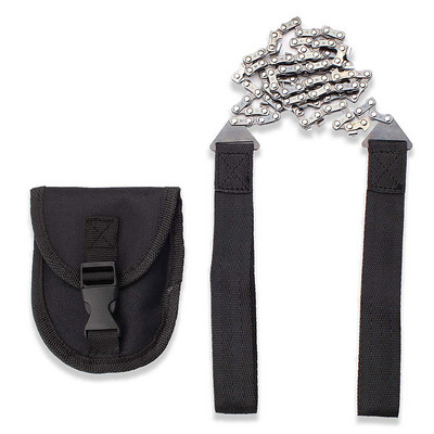 63 cm āra EDC zobratu stīgu stiepļu zāģa kabatas ritināšanas rokas nerūsējošā tērauda virvju ķēdes zāģi ceļojumu kempinga izdzīvošanas rīks