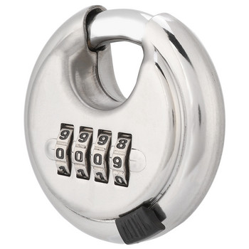 Комбинирана брава с 4 циферблата Парола Кръгъл ключ за катинар Брави с парола от неръждаема стомана за огради на външни складове