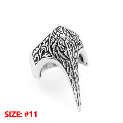 Retro ērgļa knābis pašaizsardzības viena pirksta sprādzes gredzens sievietēm pret vilku vīriešiem āra EDC pirkstu dūres gredzens drošības instrumenti