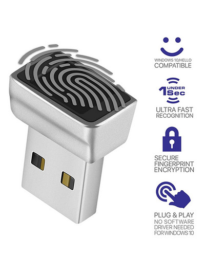 Modul USB cititor de amprente pentru Windows 7 8 10 11 Hello Scanner biometric cheie de securitate lacăt pentru laptopuri Modul de deblocare a computerului