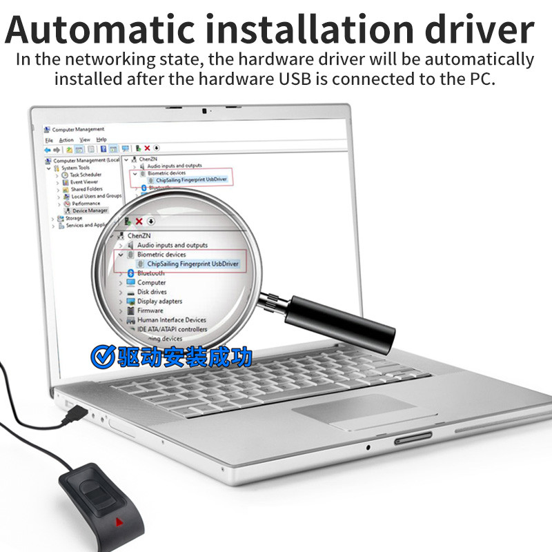 Biomeetrilise sõrmejälje sisselogimine USB-lugeja skanneri mooduli seade opsüsteemile Windows 10 11 Tere Biometrics turvavõti Turvaline konto sisselogimine