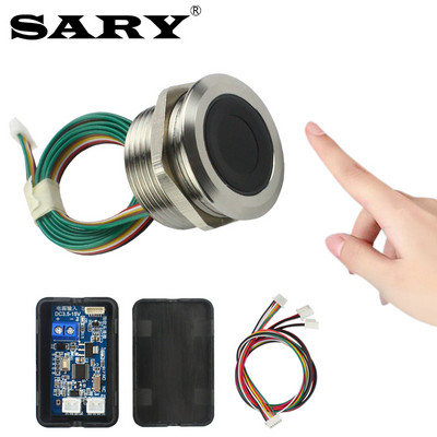 SARY sõrmejälgede juurdepääsukontroll Releeplaat DC12V sõrmejälje kontrollimise moodul DC5V elektrilise luku juhtplaat