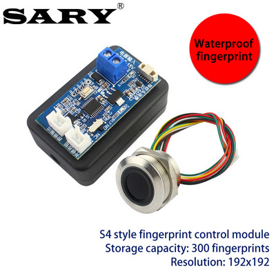SARY sõrmejälgede juurdepääsukontroll Releeplaat DC12V sõrmejälje kontrollimise moodul DC5V elektrilise luku juhtplaat