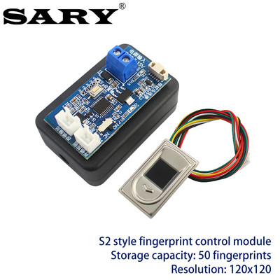 SARY sõrmejälgede juurdepääsukontroll Releeplaat DC12V sõrmejälje kontrollimise moodul DC5V elektrilise luku juhtplaat