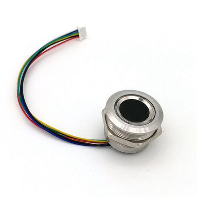 R503 apļveida apaļa RGB gredzena indikatora gaismas diodes vadība DC3.3V MX1.0-6Pin kapacitatīvā pirkstu nospiedumu moduļa sensora skeneris