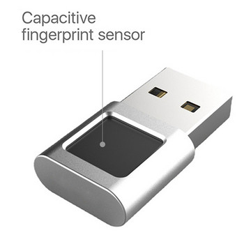 Мини модул за четене на пръстови отпечатъци, устройство, биометричен скенер за лаптопи с Windows 10, компютърен ключ за сигурност, USB интерфейс
