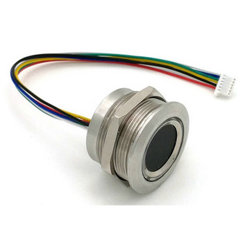 Топ R503 кръгъл кръгъл RGB пръстен индикатор LED управление DC3.3V MX1.0-6Pin Капацитивен модул за пръстови отпечатъци Сензор Скенер