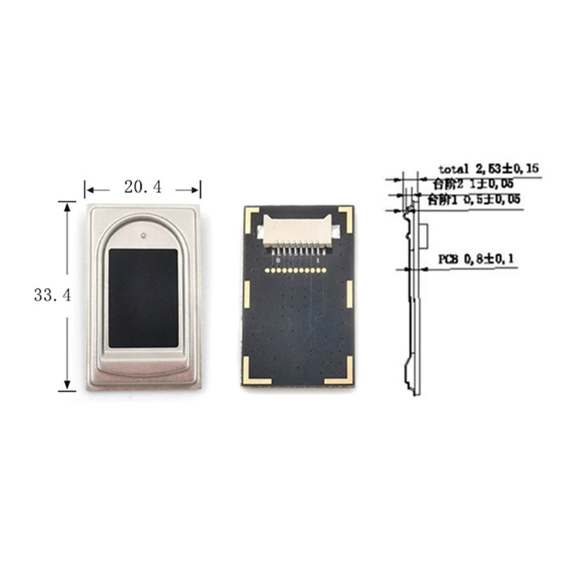 HTHL-R304S 208X288 pikseļu pirkstu nospiedumu moduļa skenera lasītāja bezmaksas SDK ar 1000 ietilpību operētājsistēmai Windows