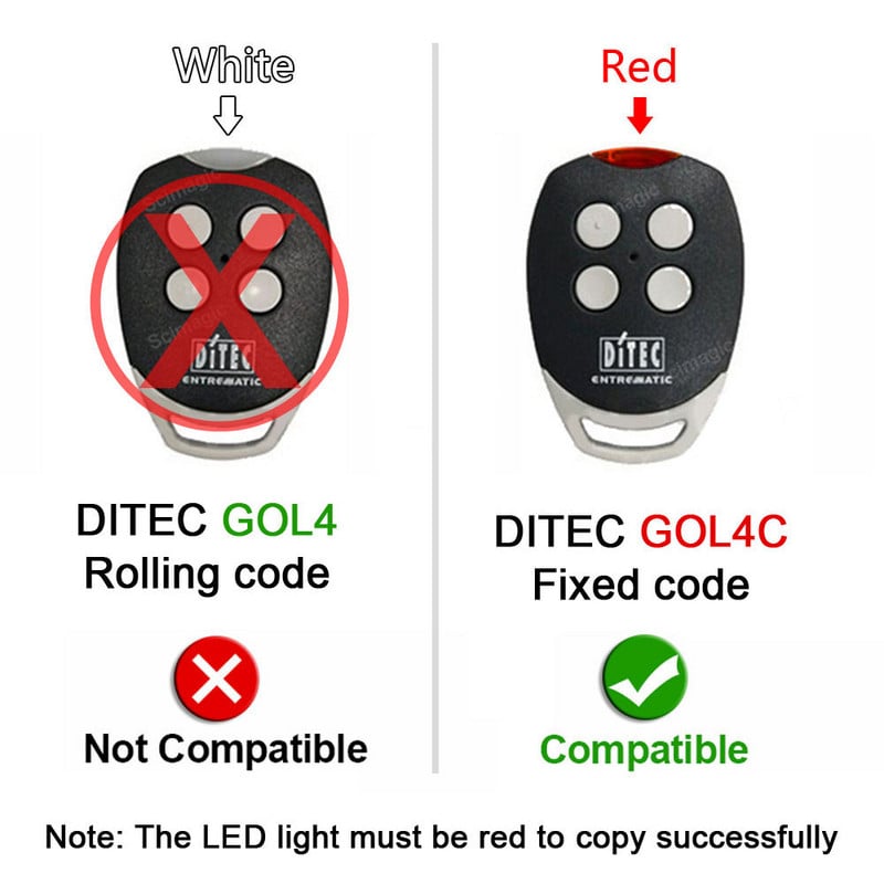 DITEC GOL4C BIXLG4 BIXLP2 BIXLS2 Elektriline garaaživärava kaugjuhtimispuldid Lükandvärava uksetõkkeavaja saatja