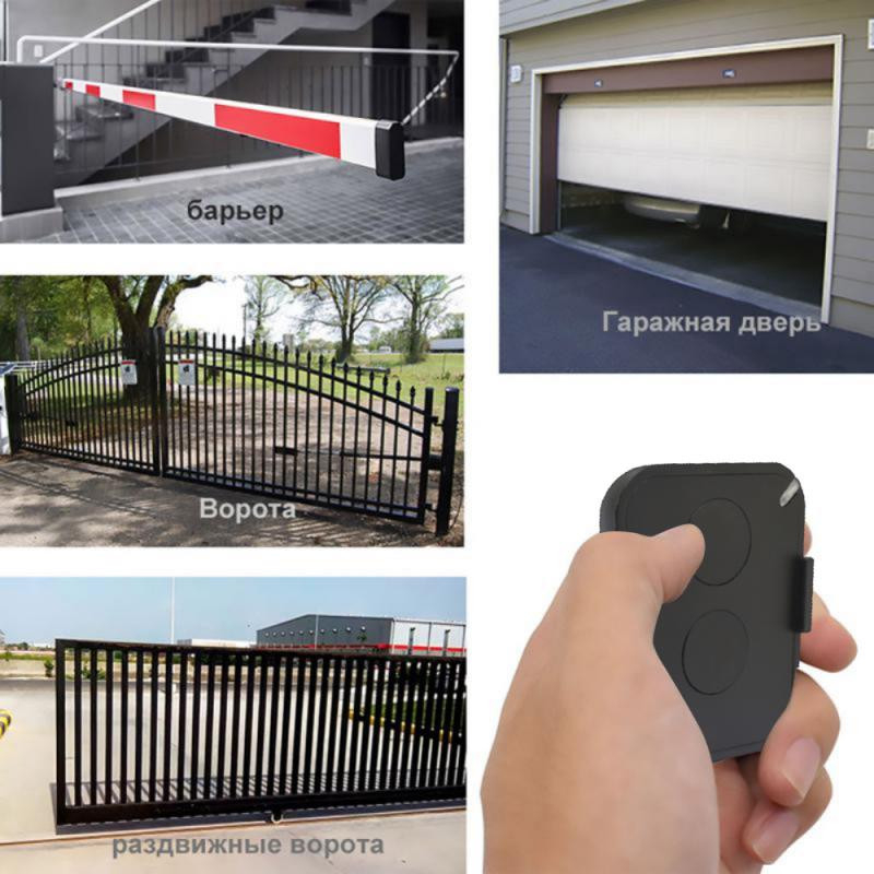 Daudzfrekvenču 433,92 MHz garāžas durvju vārtu tālvadības pults kopētājs atslēgu piekariņa attaisāmais 433,92 MHz komandu klona tālvadības pults