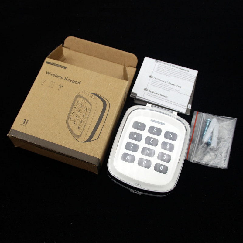 Universali belaidė klaviatūra Garažo durų atidarytuvų riedėjimo kodo klaviatūra 315mhz 433mhz 868mhz nuotolinio valdymo pultas 433.92MHz 868.3MHz