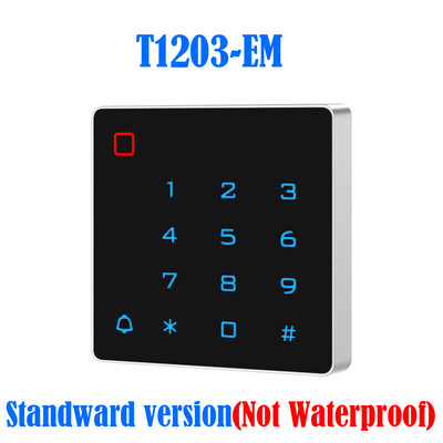 Eraldiseisev WIFI Tuya Smart Life rakendus taustvalgustusega ukse juurdepääsu juhtimisklaviatuur EM-pääsukontroller RFID-kaardi Wiegand lugeja 2000kasutajad