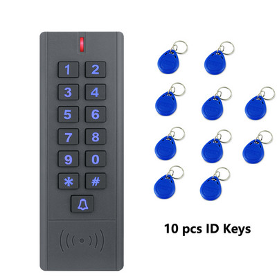 A9-S-EM 1000 vartotojo IP67 vandeniui atspari prieigos valdymo klaviatūra, lauko RFID prieigos valdiklio durų atidarymo sistema EM4100 125 kHz rakto kortelė