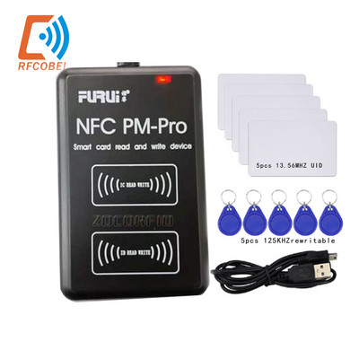 RFID декодиращ дубликатор NFC четец на смарт чип карти 13.56Mhz 1K s50 Badge Clone 125Khz T5577 Token Tag Writer PM Pro Key Copier