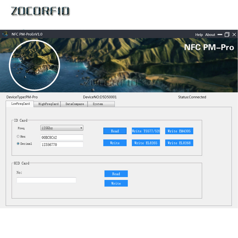 RFID dekodavimo dauginimo aparatas NFC Smart Chip kortelių skaitytuvas 13.56Mhz 1K s50 Badge Clone 125Khz T5577 Token Tag Writer PM Pro Key Copier