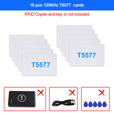 RFID kopētājs 125KHz atslēgu piekariņš NFC viedkaršu lasītājs rakstītājs 13,56MHz šifrēts programmētājs USB UID T5577 EM4305 karšu atzīmes