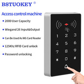 BSTuoKEY K8-EM/ K8-MF 2000 lietotājiem 12V un 24V bezatslēgas durvju slēdzenes attaisāmais pieskāriens, savrupa piekļuves kontroles tastatūra RFID piekļuves kontrolieris
