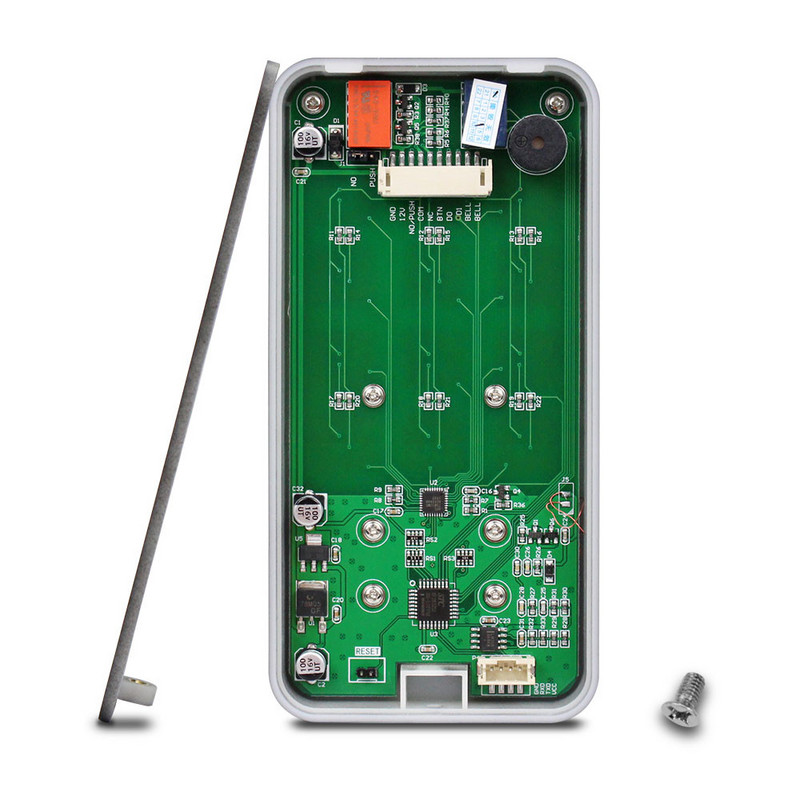 IP68 vandeniui atspari RFID 125KHz autonominė prieigos valdymo klaviatūra su jutiklinio ekrano skydeliu + 10 vnt RFID pultelių