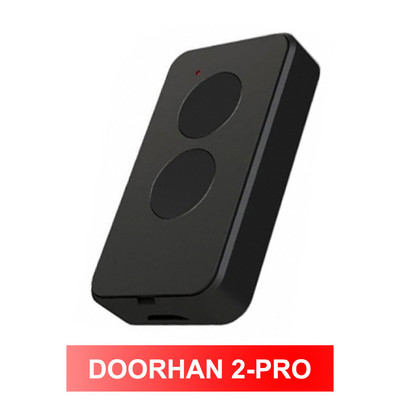 DOORHNA Дистанционно управление за врата DOORHAN Transmitter 2 Pro 2-pro 2pro 433mhz dorhan Keychain Barrier Черен 2 4 бутона